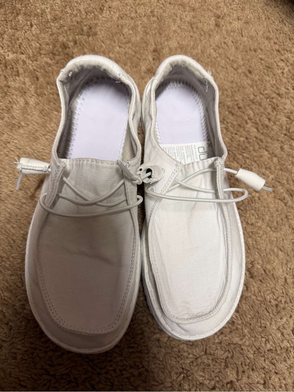 Hey Dude Wendy Chambray White Sneakers - White
